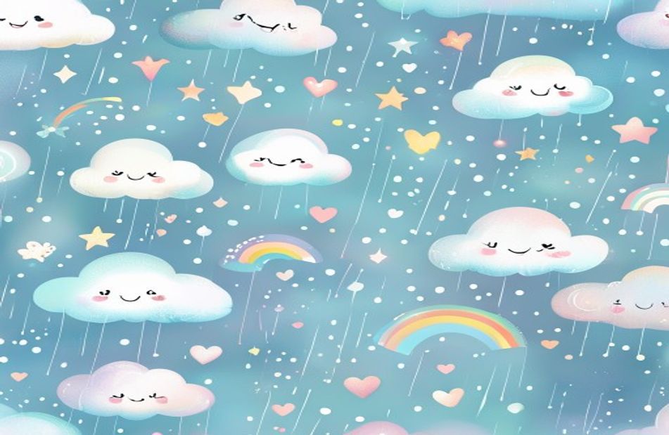 Cute Light Blue Wallpaper