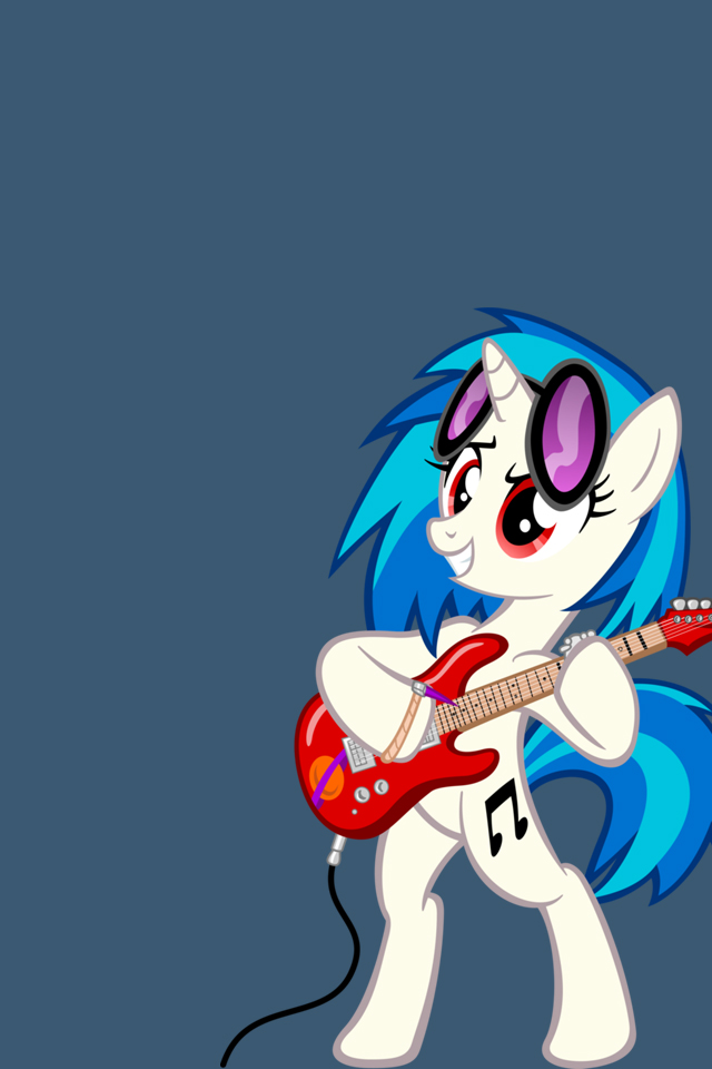 My Little Pony iPhone Wallpaper Vinyl Scratch By Doctorpants