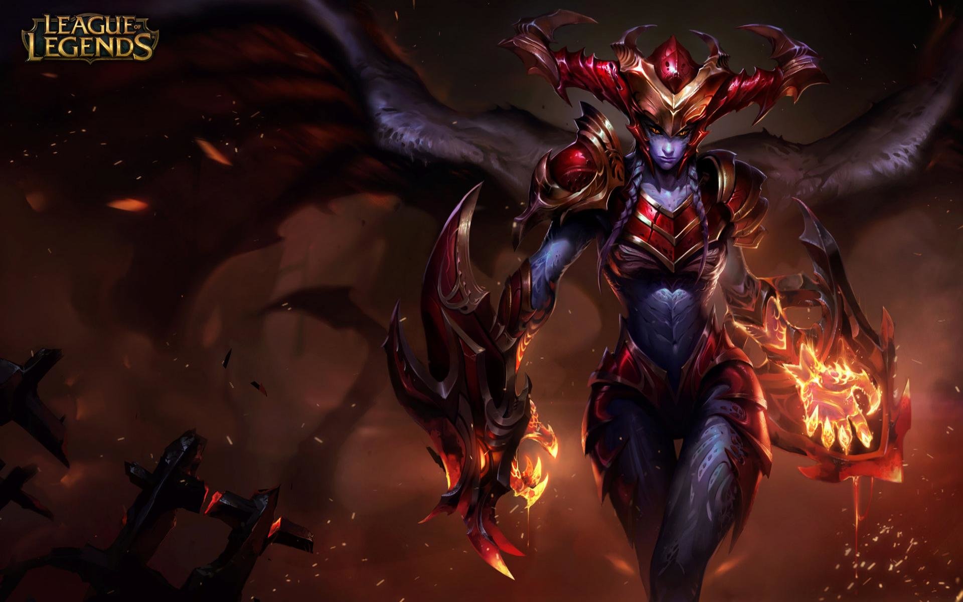 Shyvana League Of Legends Wallpaper Desktop Background