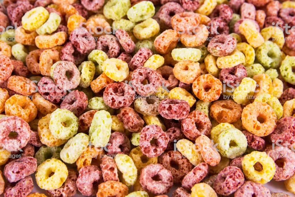 Colorful Cereals Background Texture Stock Photo Image