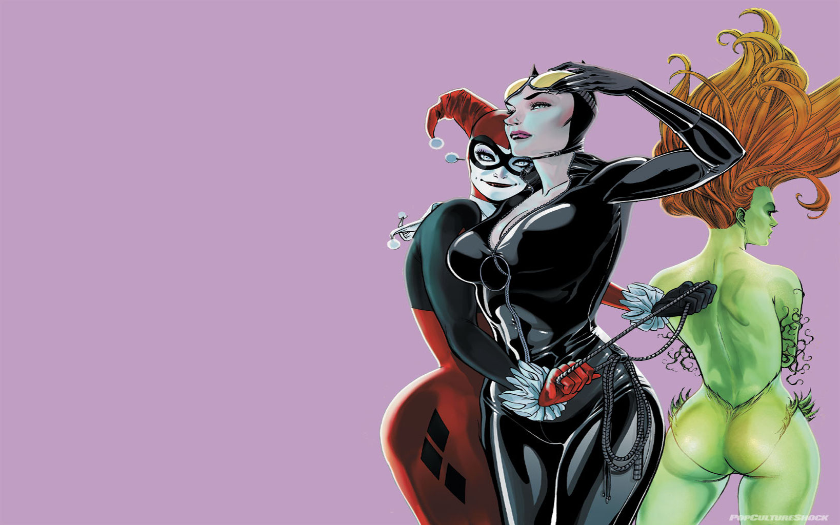 Dc Ics Wallpaper Harley Quinn Catwoman