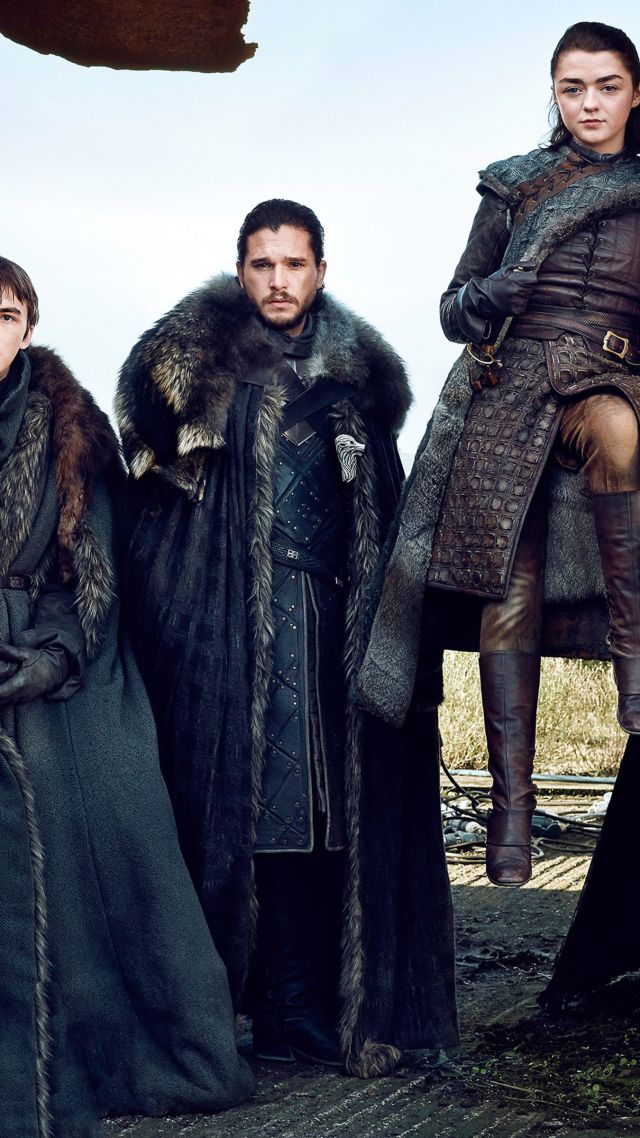 Wallpaper Game Of Thrones Season Jon Snow Arya Stark Brandon