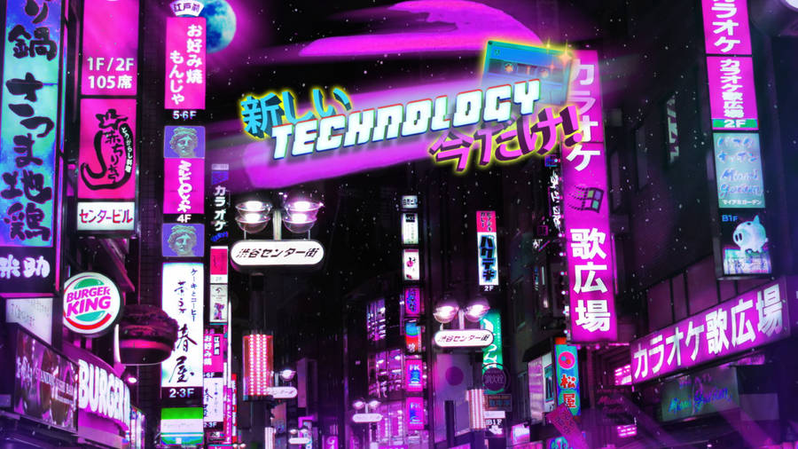 Purple Aesthetic Laptop Wallpaper