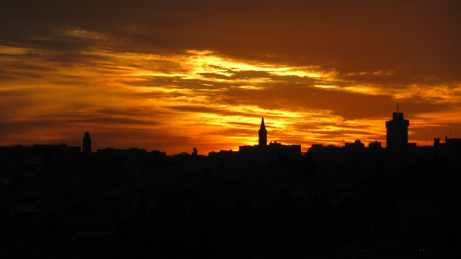 Jerusalem City Sunset Wallpaper