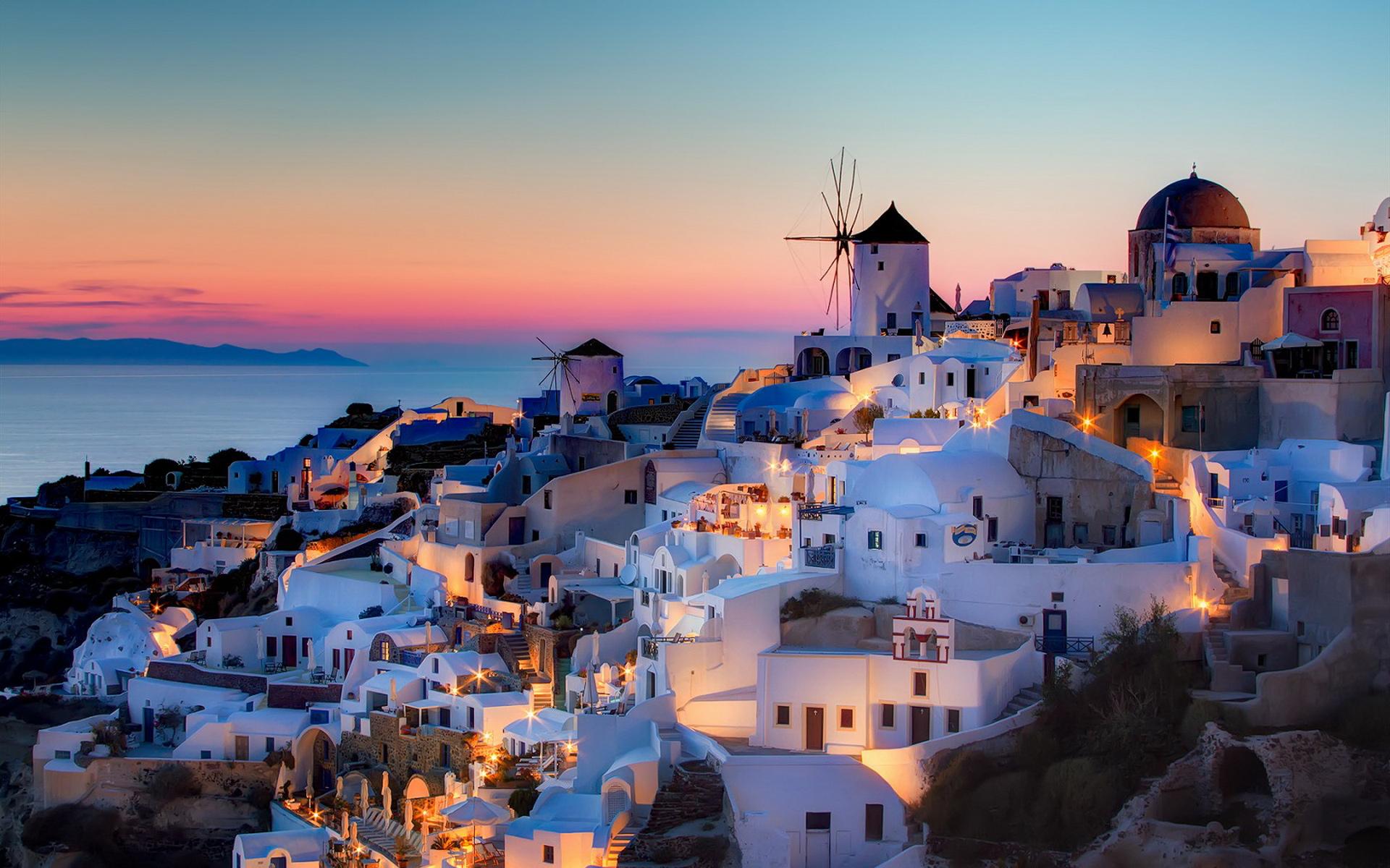 Santorini HD Wallpaper Background Of Your Choice