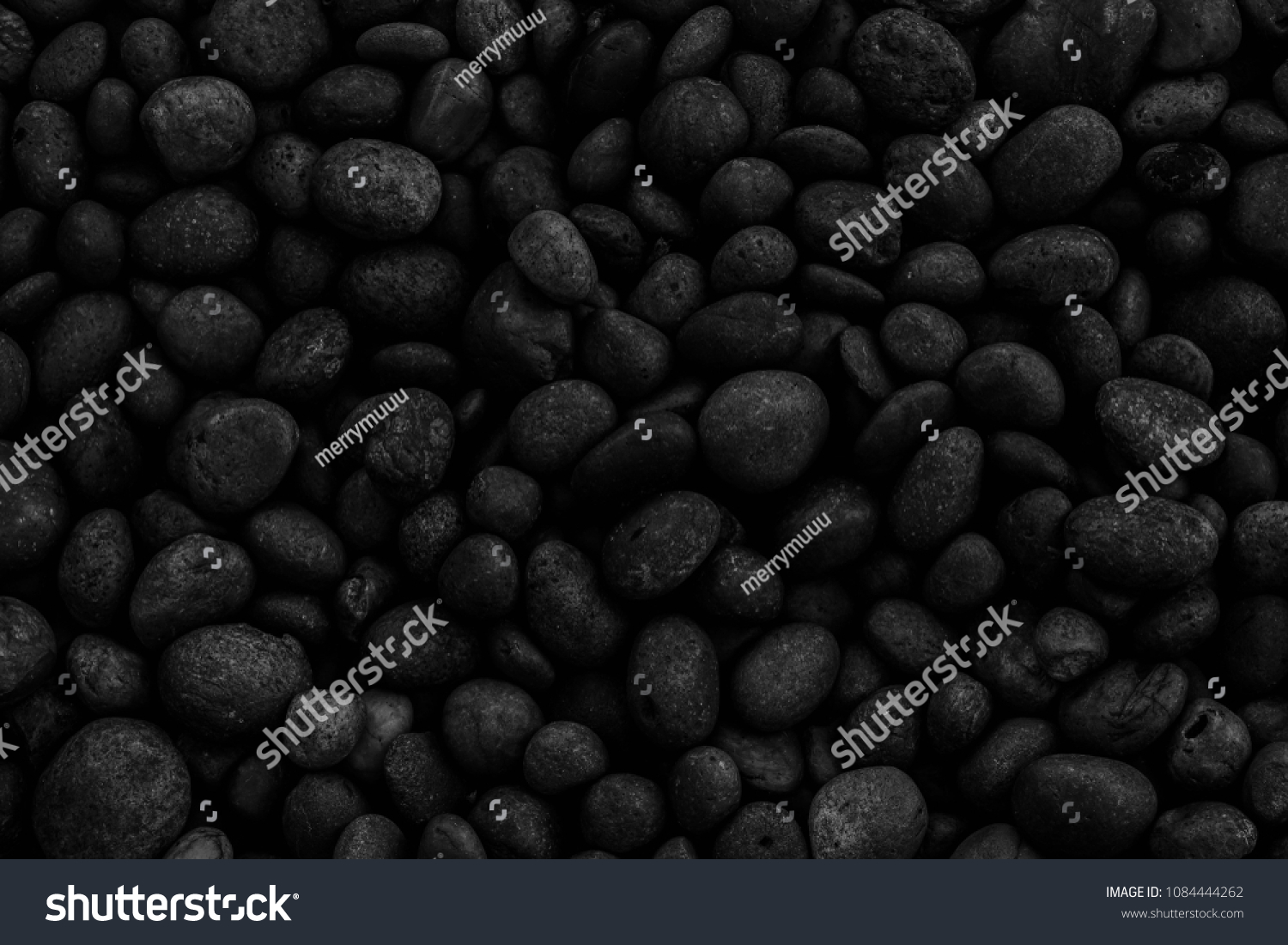 Black Pebbles Gravel Small Stones Texture Stock Photo Edit Now