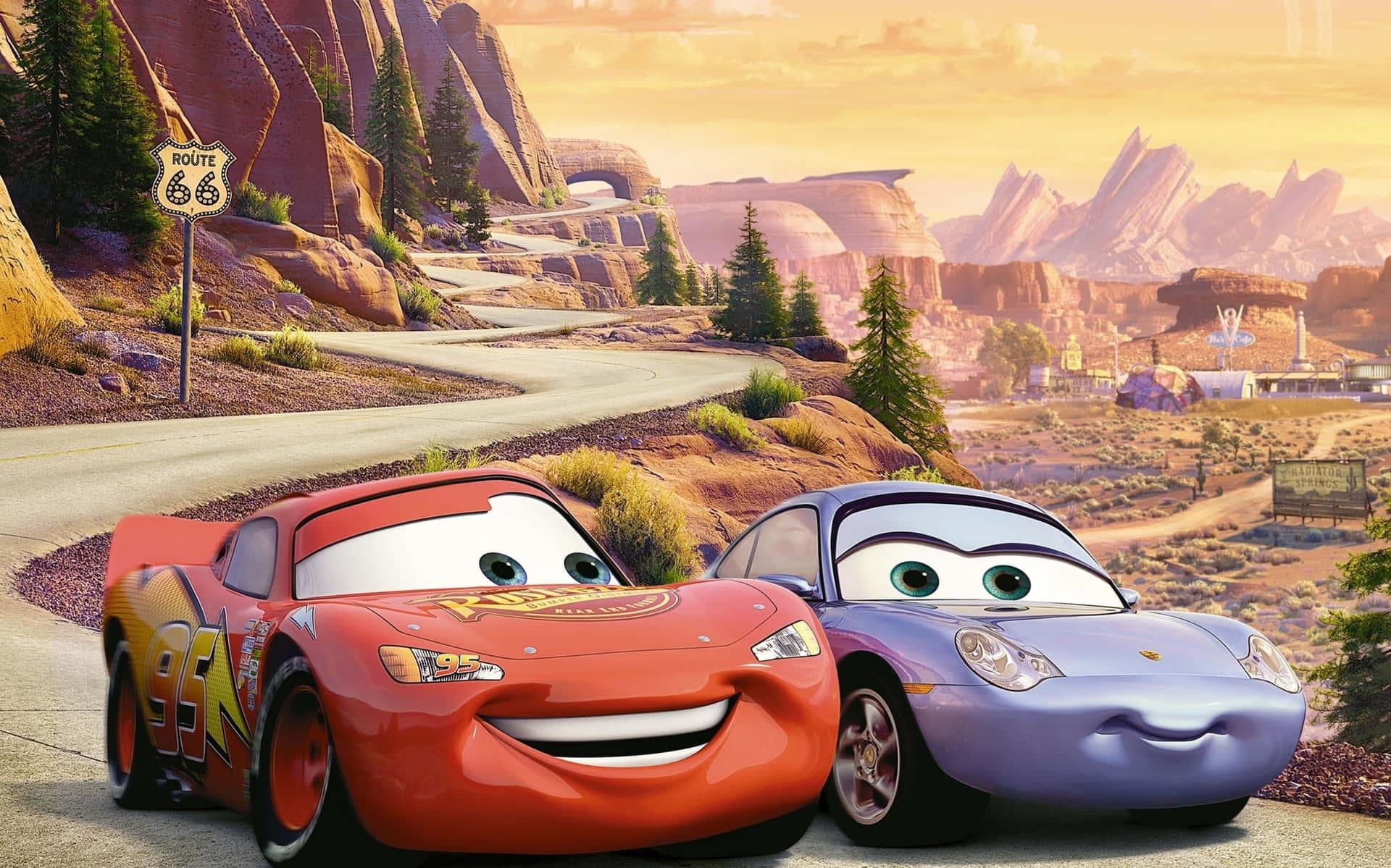 Disney Cars Background Wallpaper