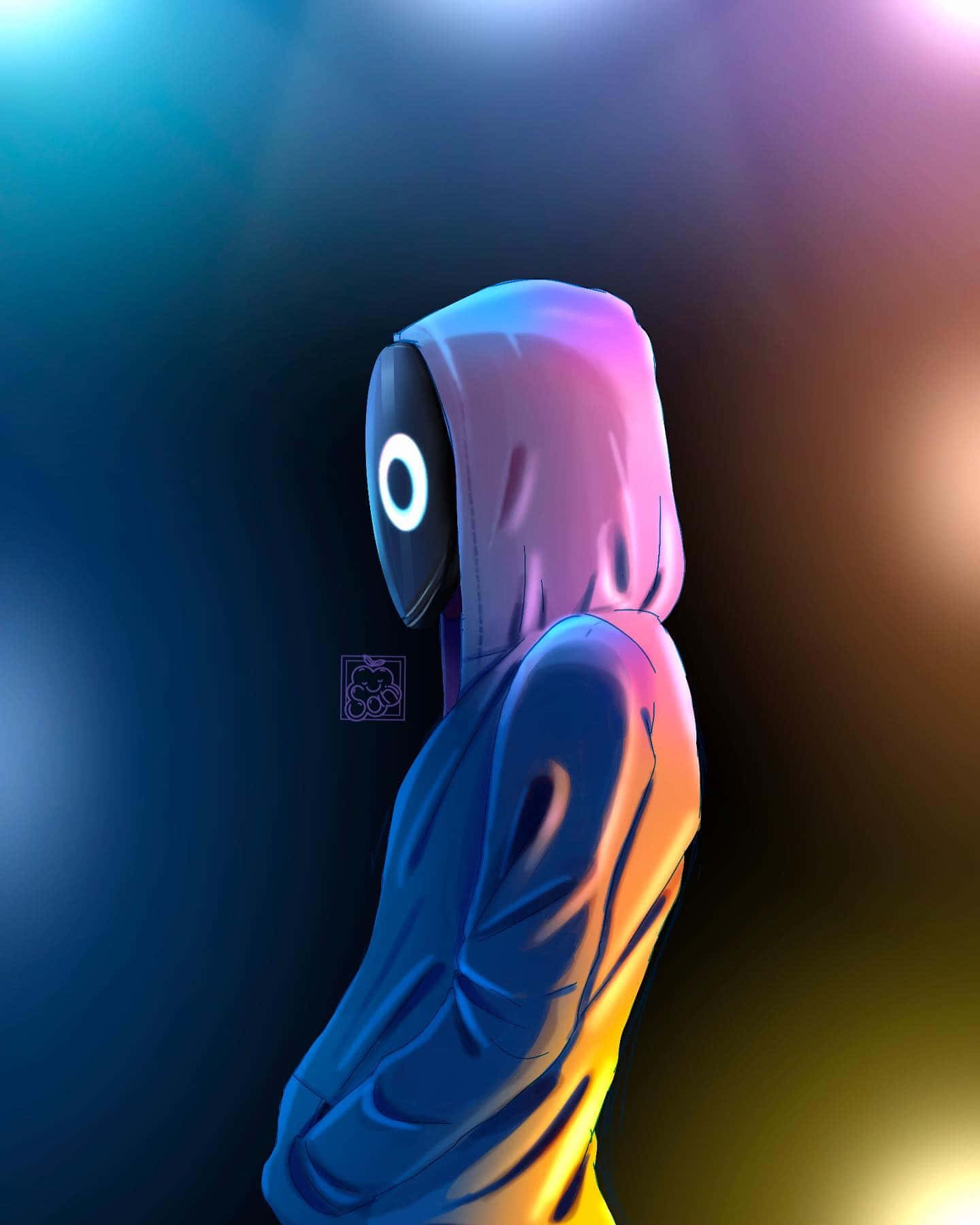 Purple Skull Trooper Wallpaper