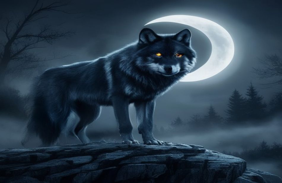 Black Wolf Wallpaper