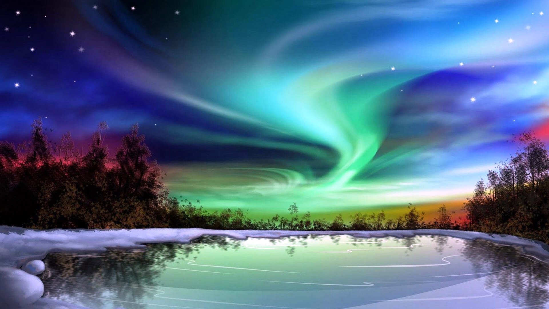 Aurora Borealis Image Northern Lights HD Wallpaper