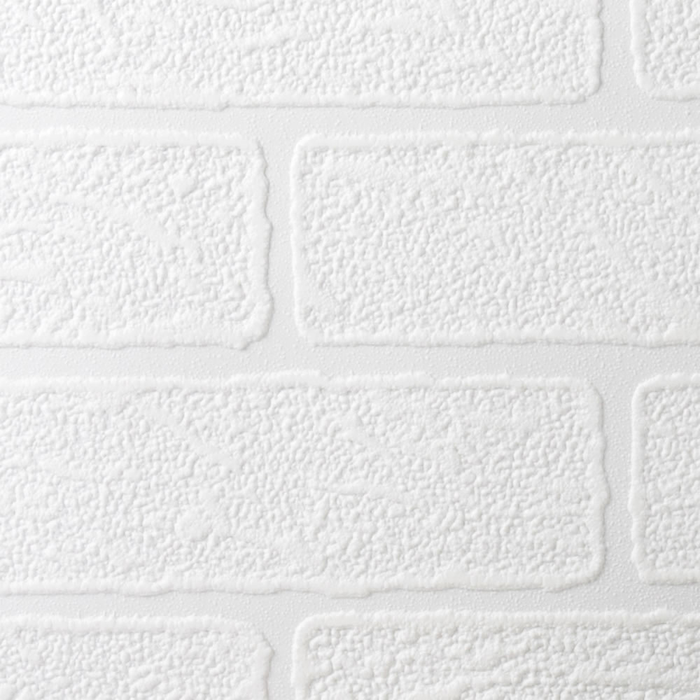 Super Fresco Brick Textured Wallpaper Vinyl White For Only