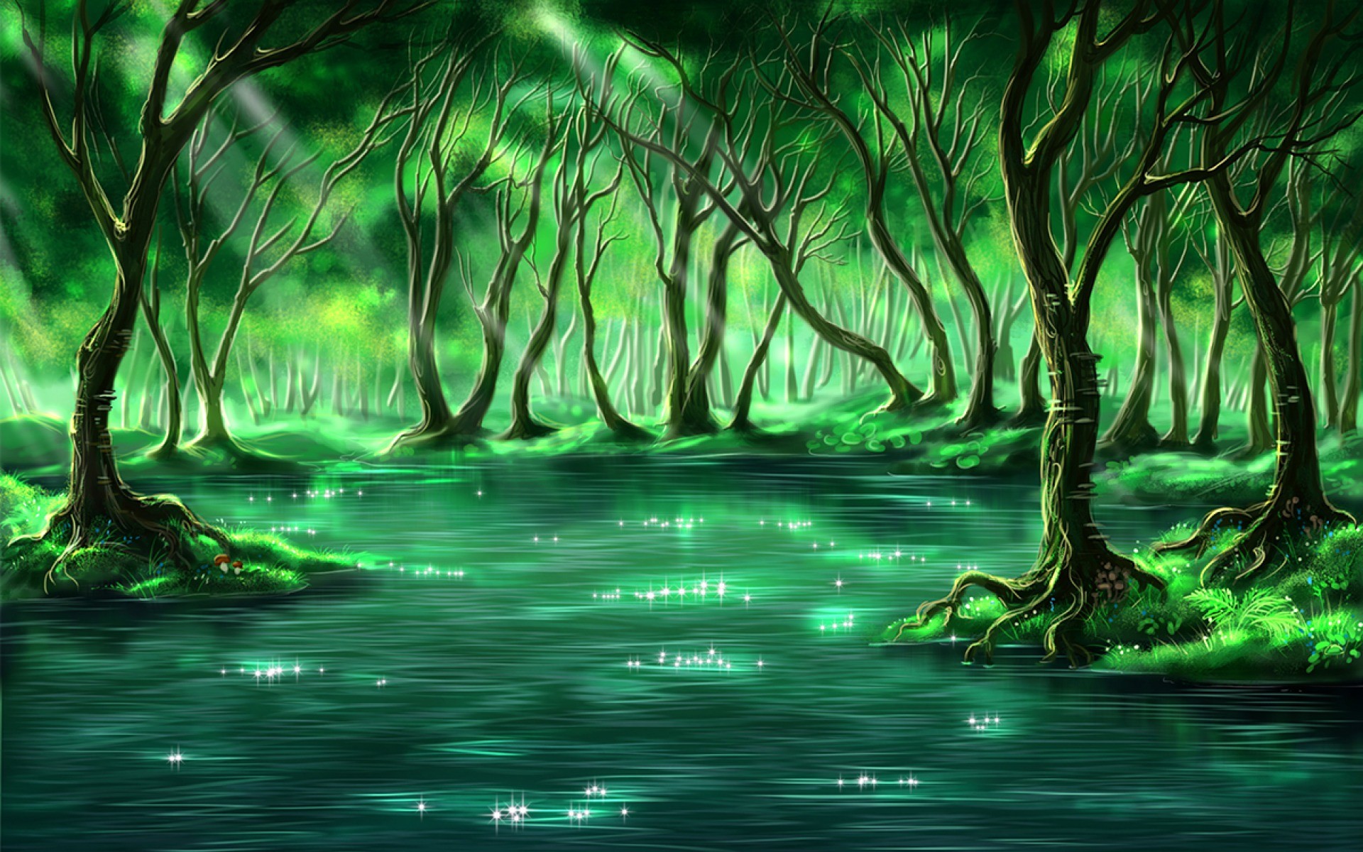 Forest Green Wallpaper