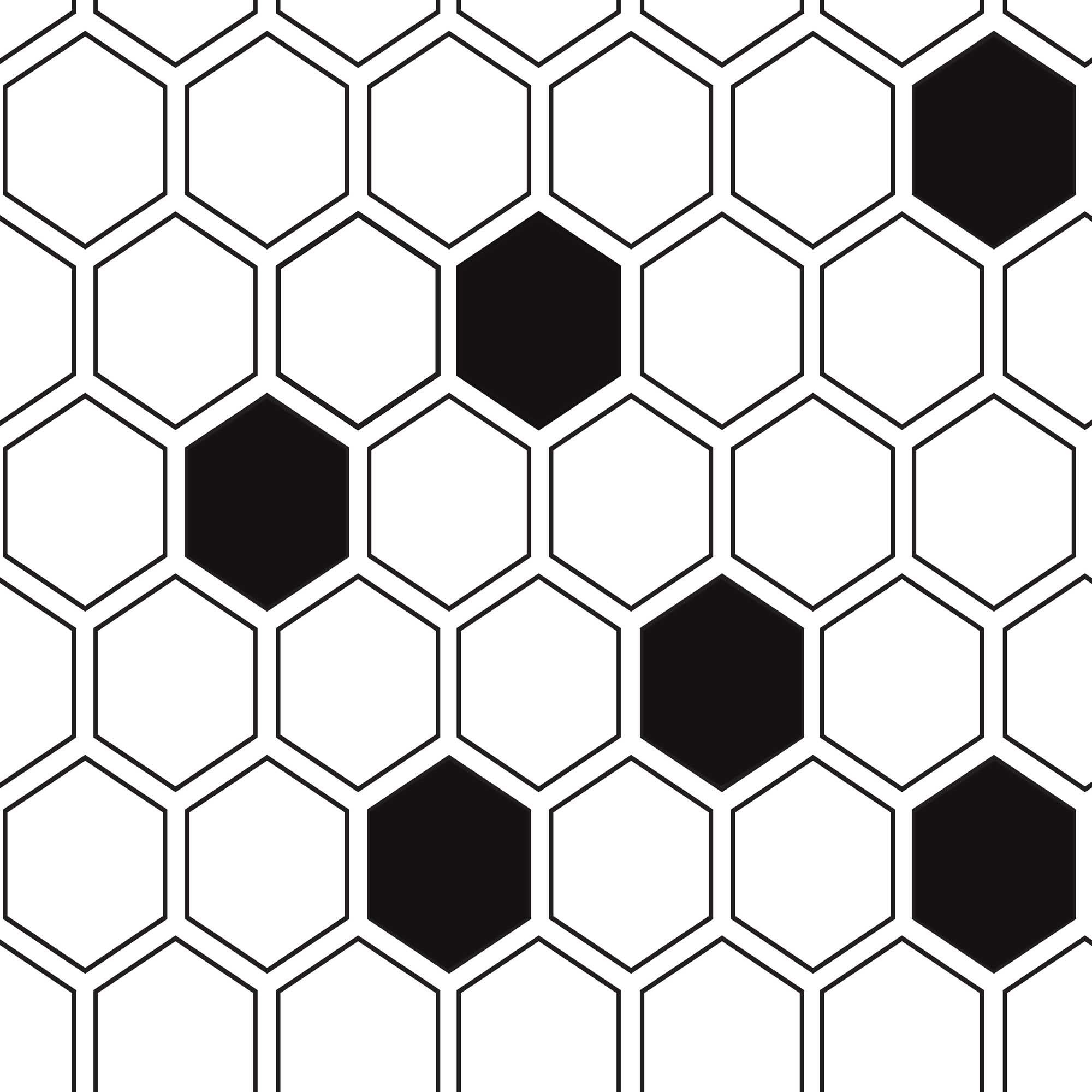 Black And White Hexagon Geometric Wallpaper Peel Stick Or