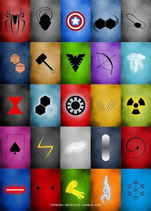 minimalist marvel Can you name which logo goes to which Hero More