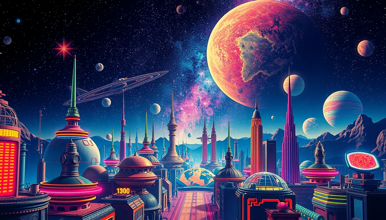 Retro Sci Fi Wallpaper