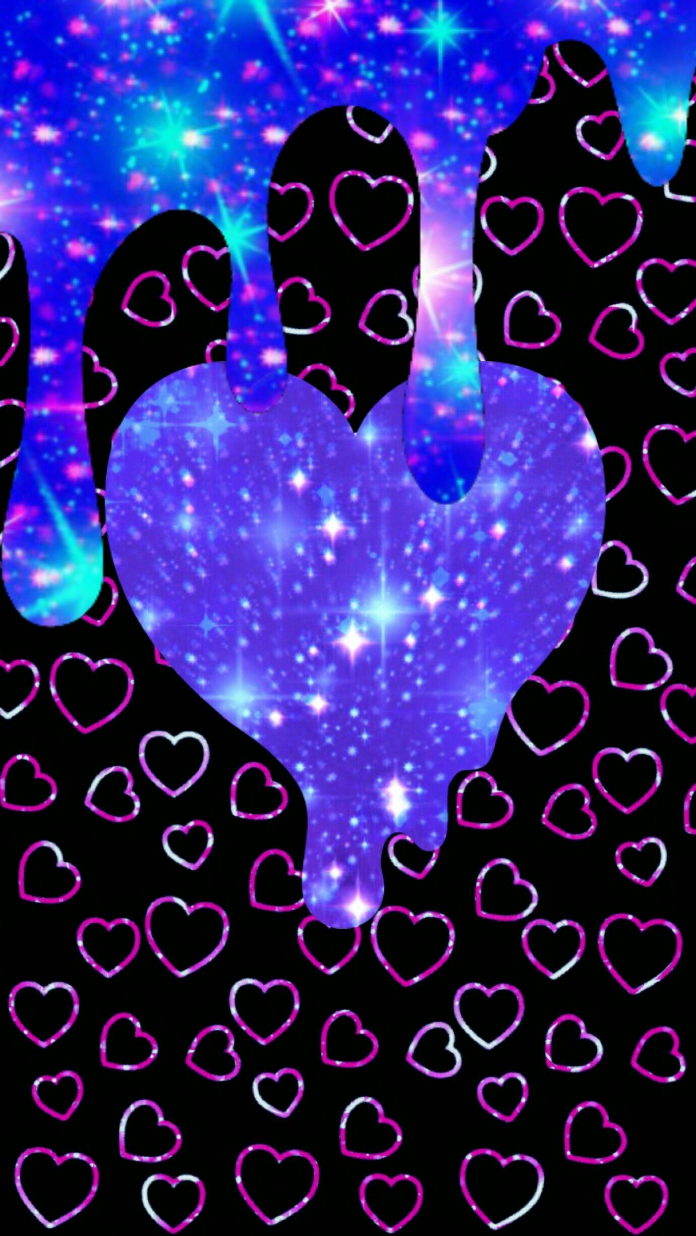 Drippy Hearts Made By Me Heart Wallpaper Butterfly