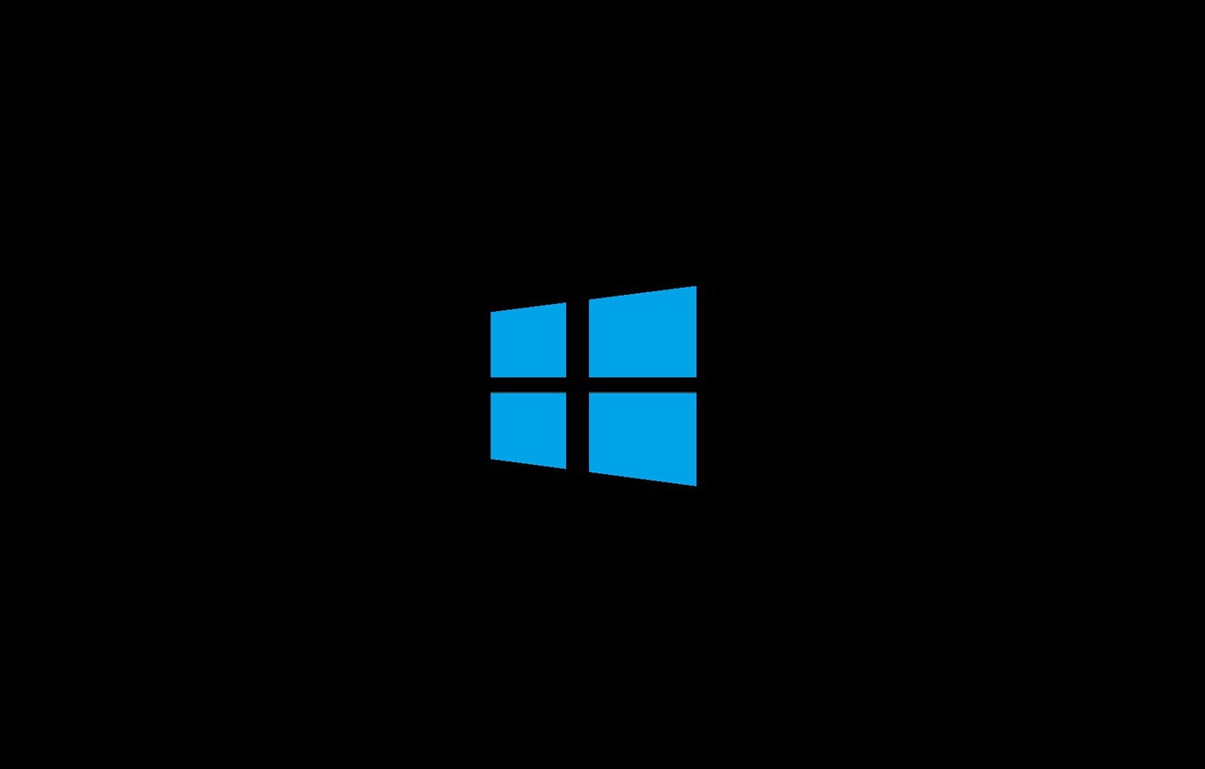 Wallpaper Minimalism Squares Microsoft Black Blue Windows