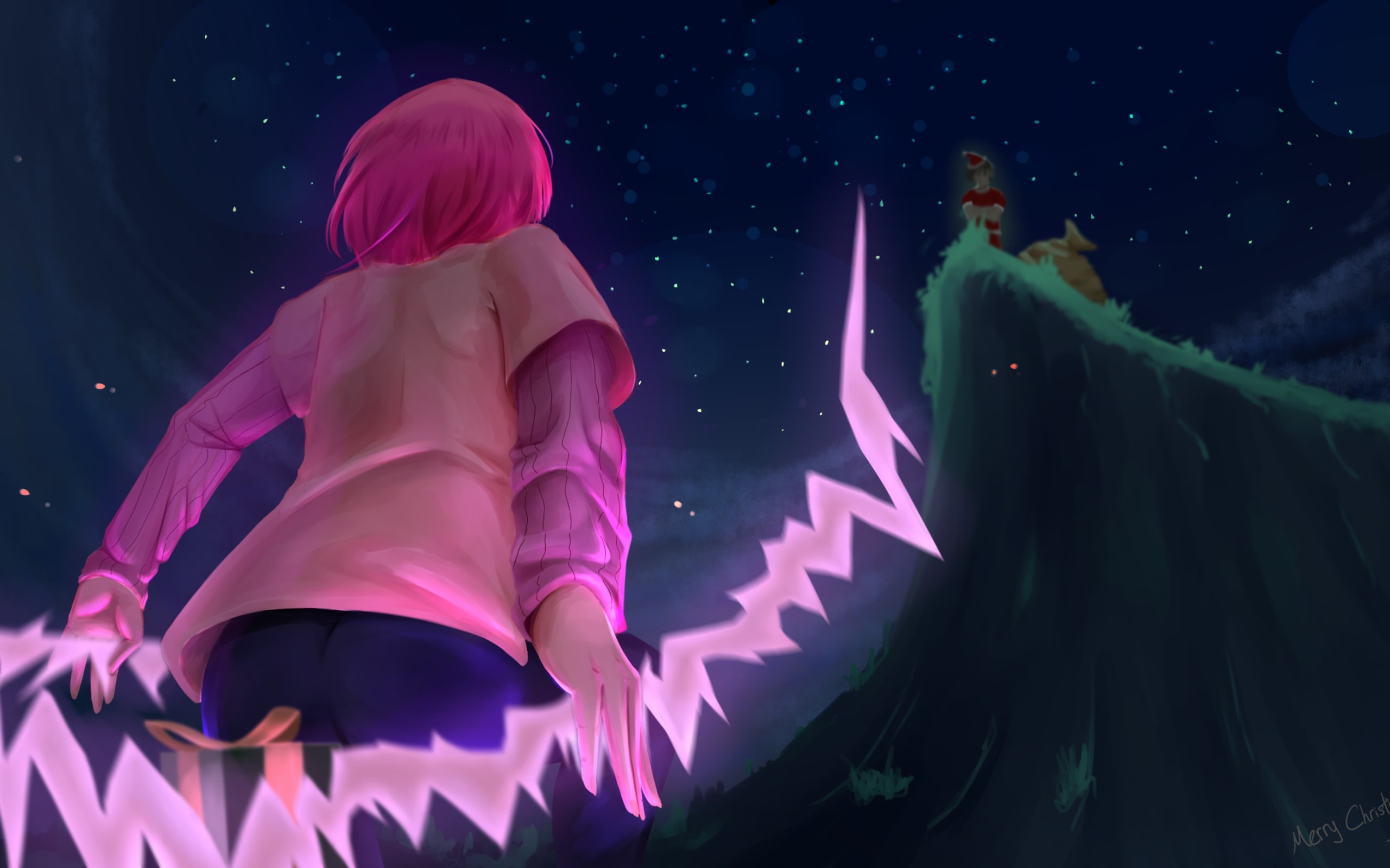 Wallpaper Of Gowther Pink Hair The Seven Deadly Sins Background