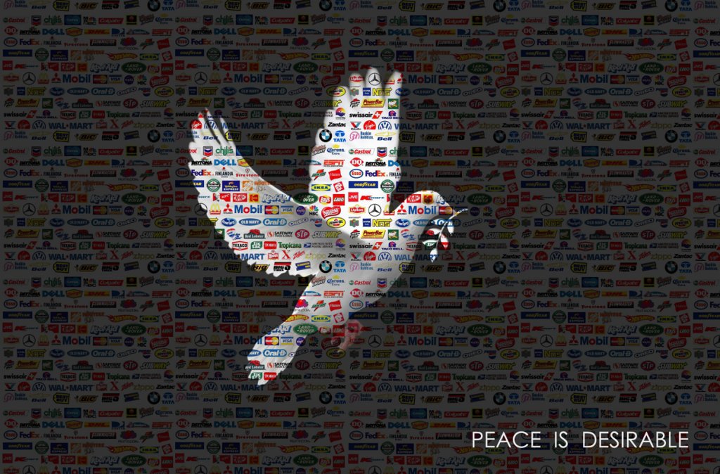 Motivational Wallpaper on Peace Peace is desirable Business Theme