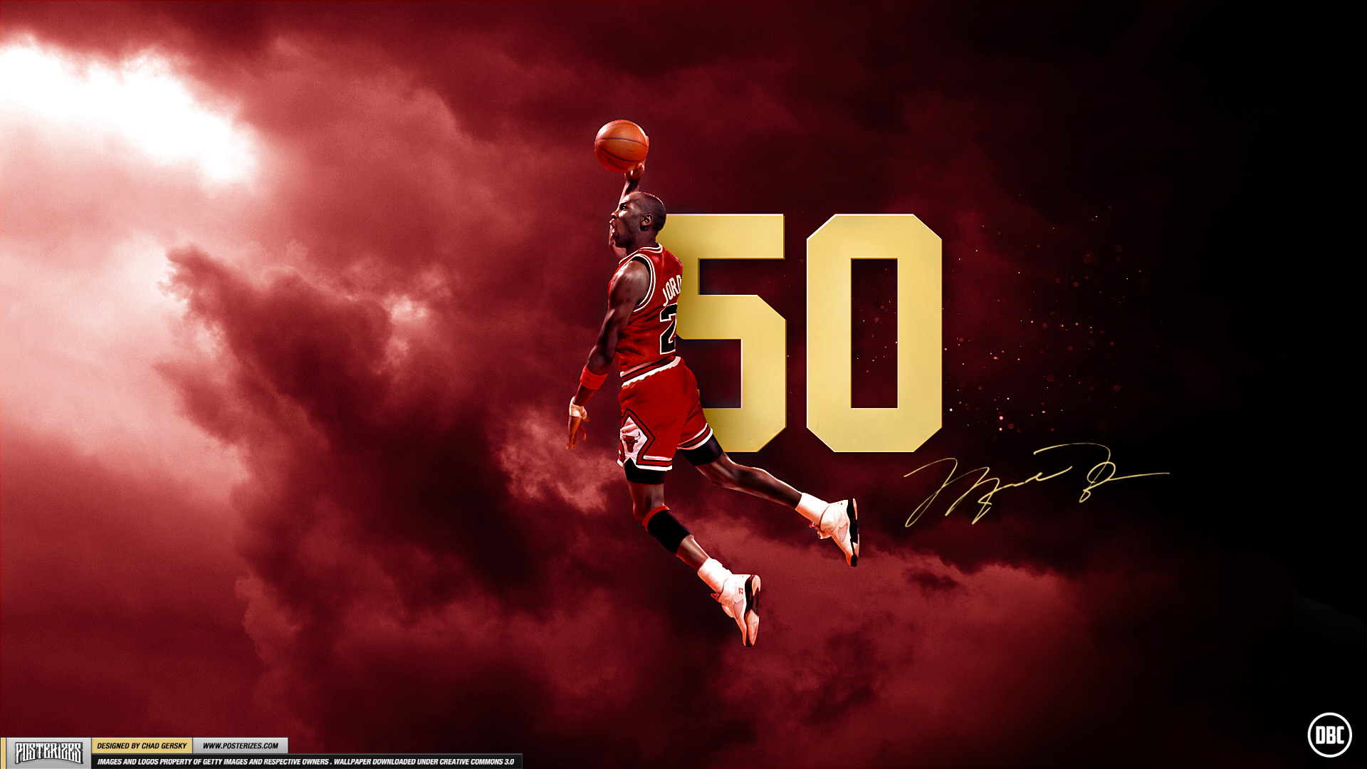 Michael Jordan Air 50 Wallpaper Posterizes NBA Wallpapers