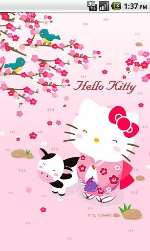 Bigger Hello Kitty Live Wallpaper For Android Screenshot