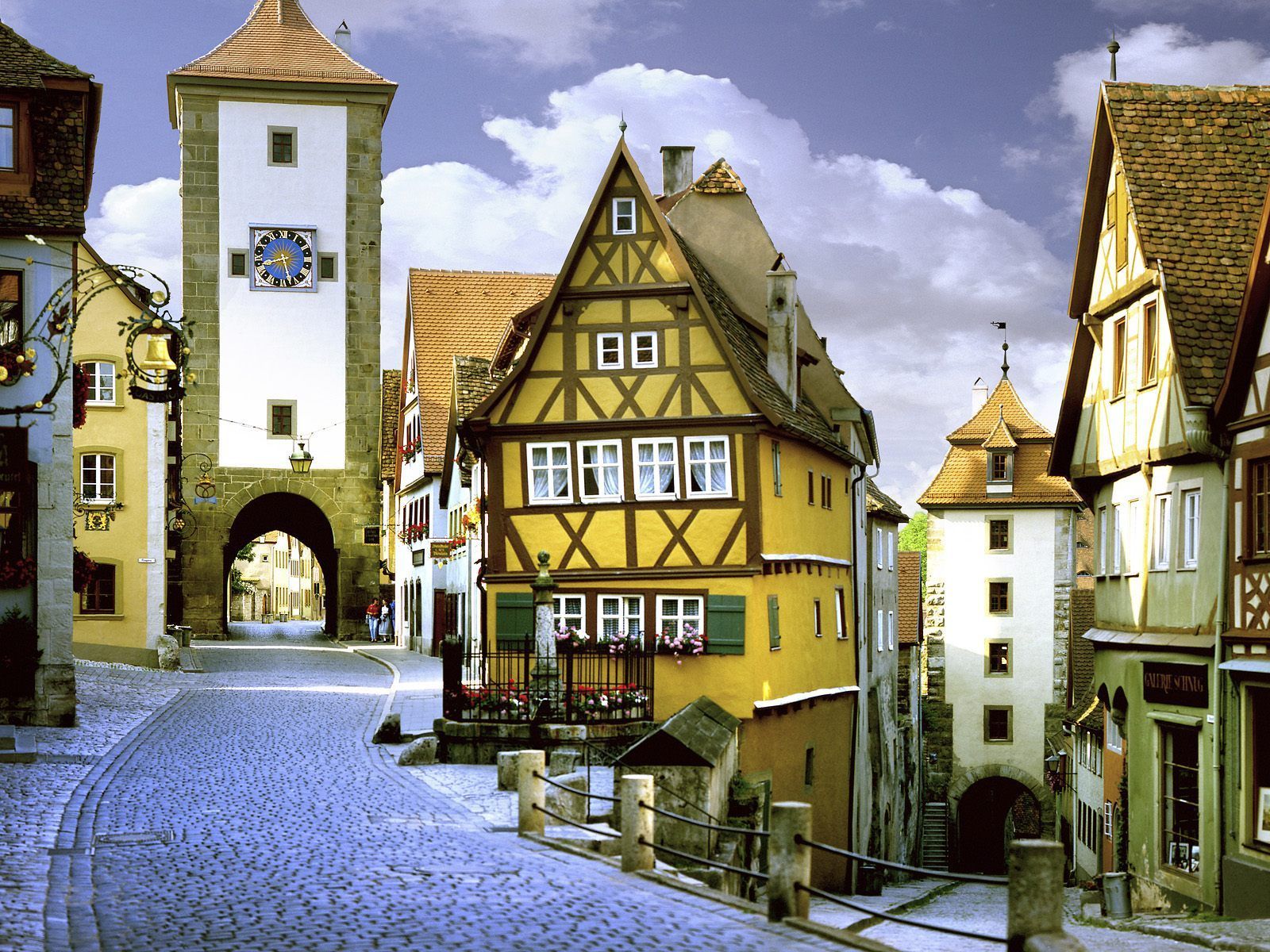 Known Places Rothenburg Ob Der Tauber Bavaria Germany Picture