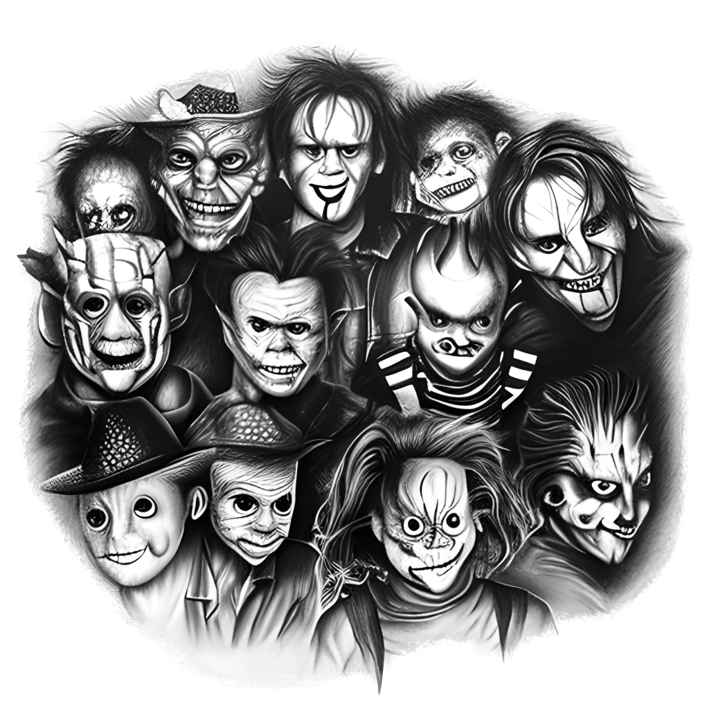 The Product Title Is Ultimate Horror Movie Villains Collection Wallpaper