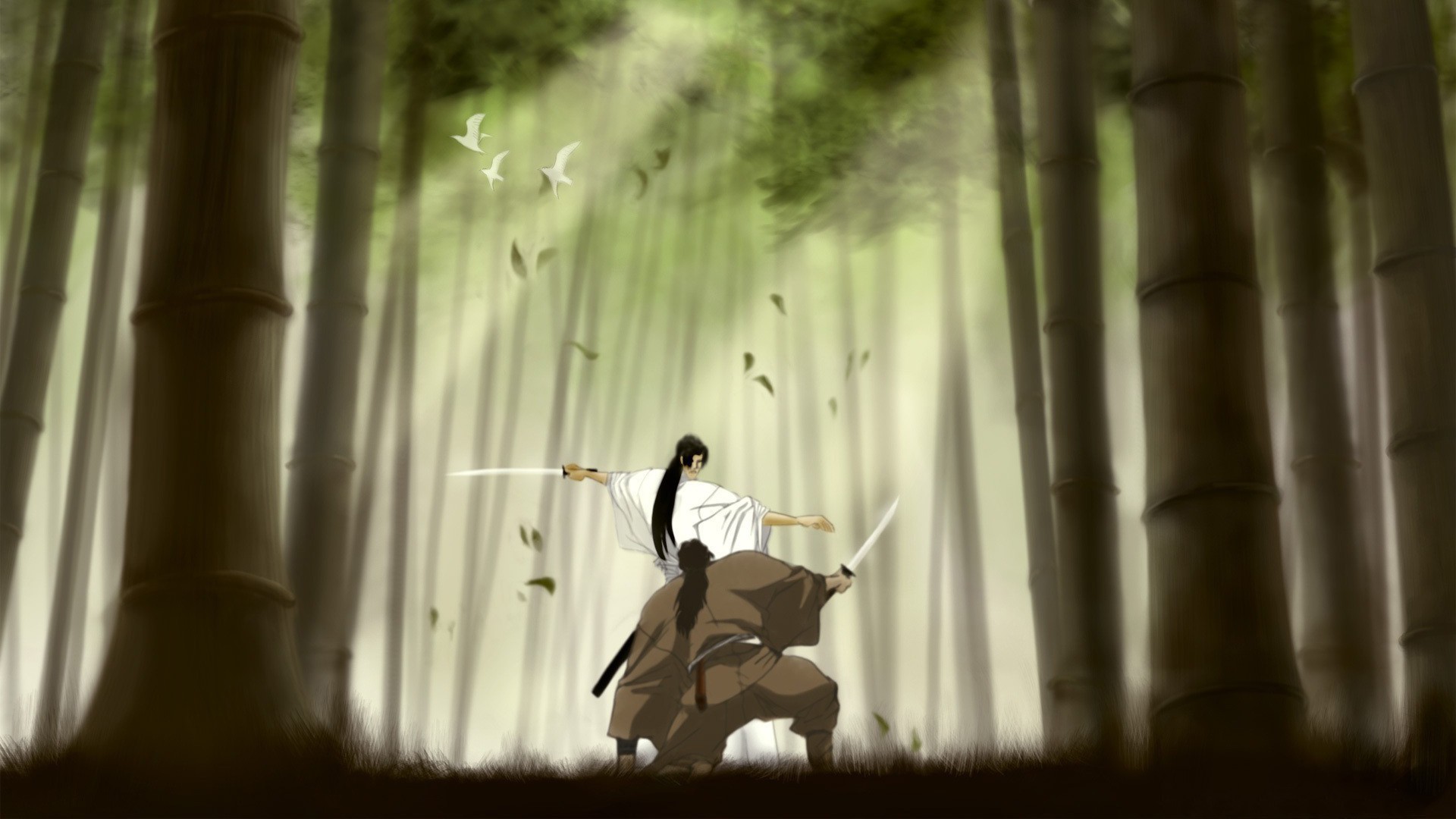 Japanese Samurai In The Bamboo Forest Wallpaper And Image