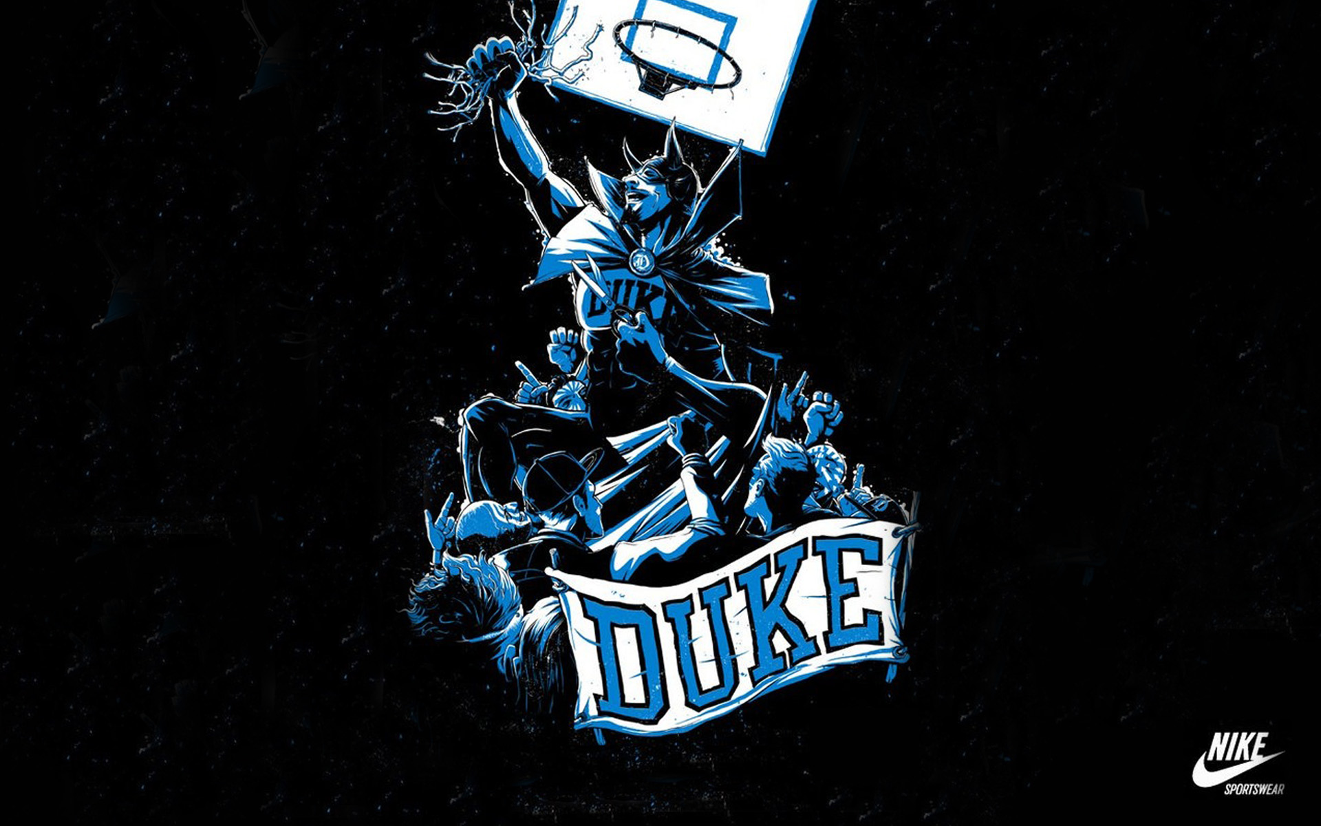 Duke Basketball Nike Logo Wallpaper In