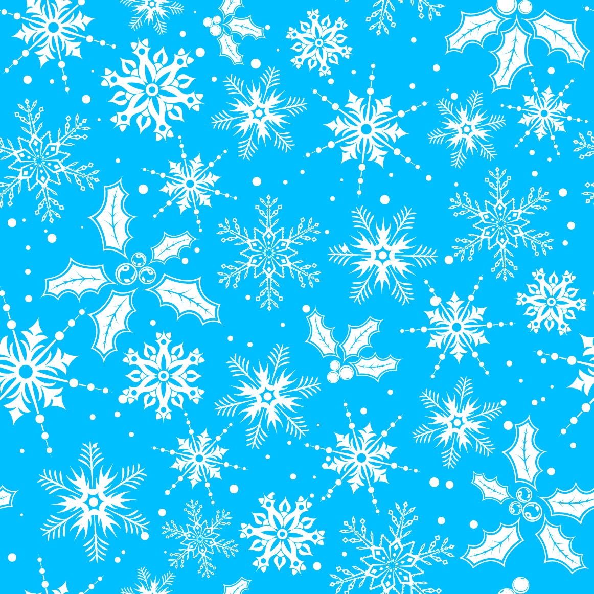 Vector Snowflake Pattern Background