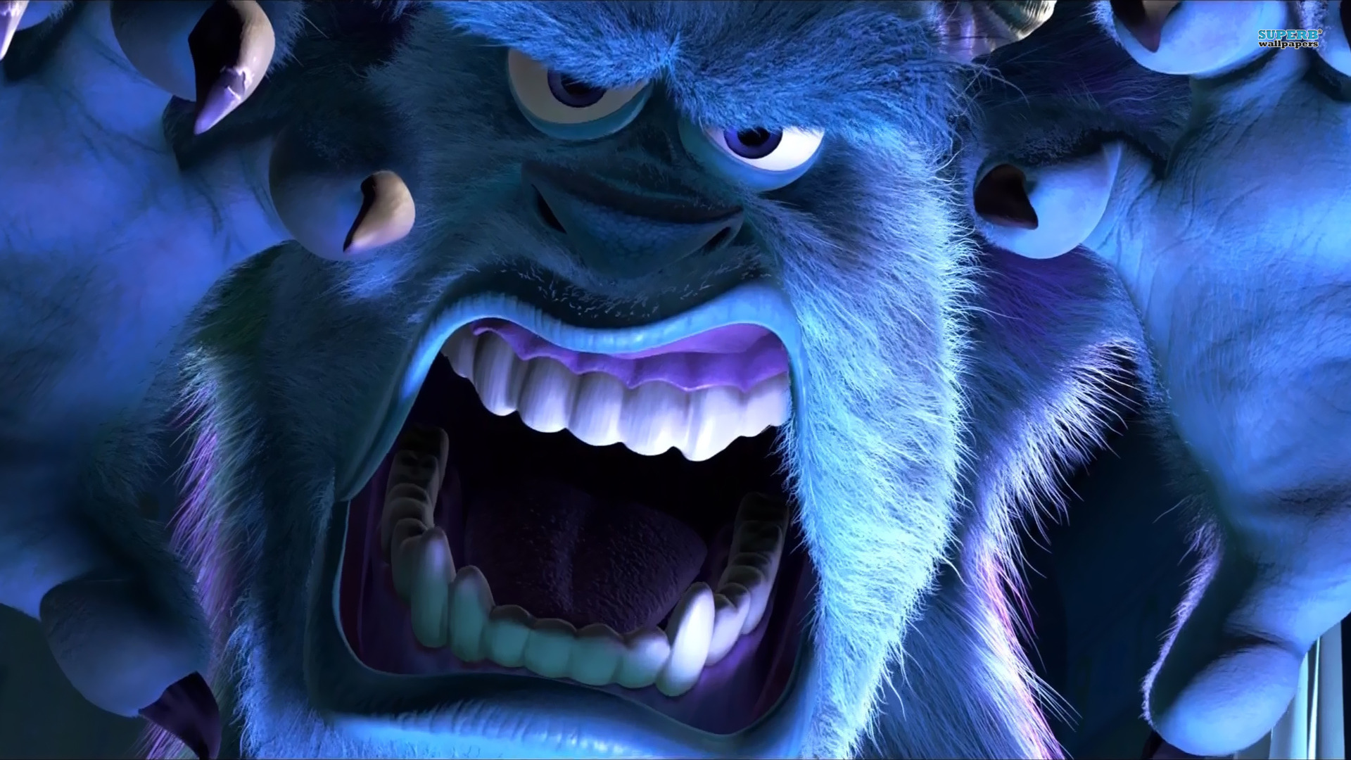 Monsters Inc Sully Scaring Free Wallpaper Backgrounds
