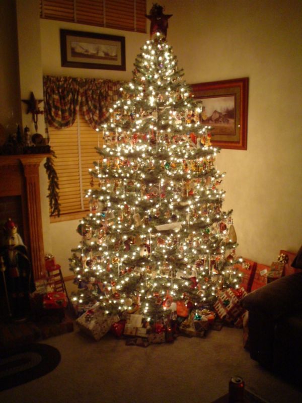 Primitive Country Christmas Tree Merry Everyone