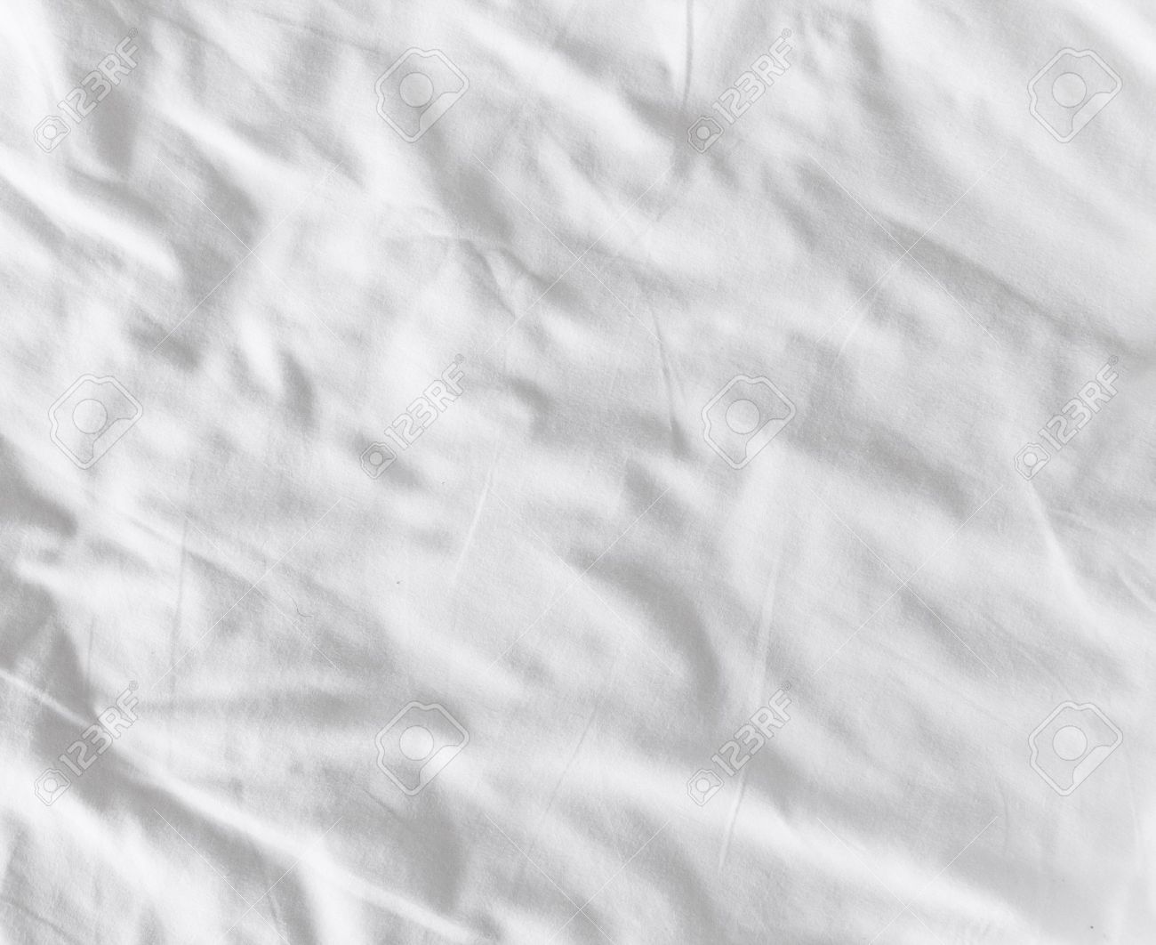 White Messy Bed Sheet Background Stock Photo Picture And Royalty