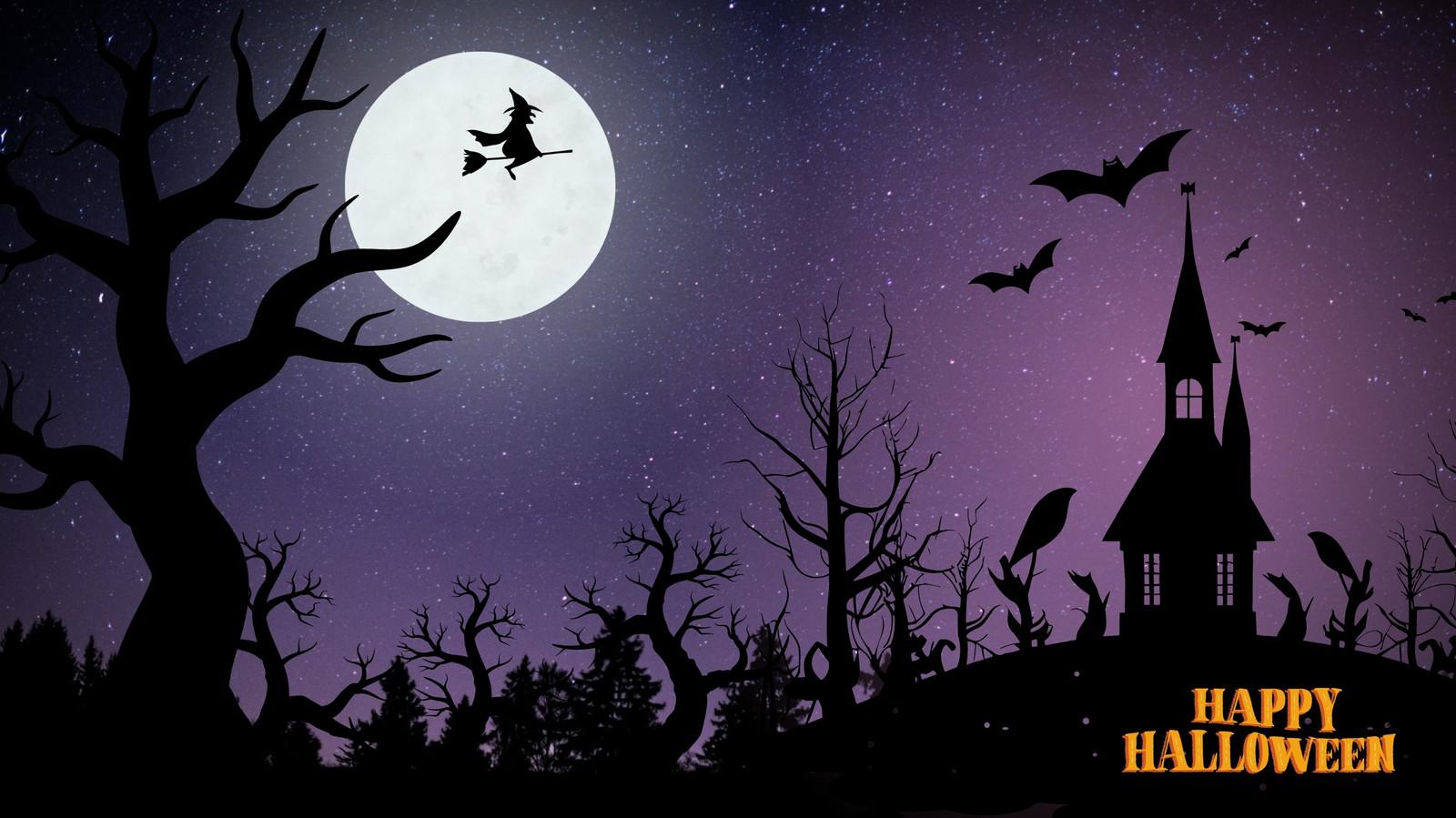 Halloween Zoom Virtual Background Templates To Edit
