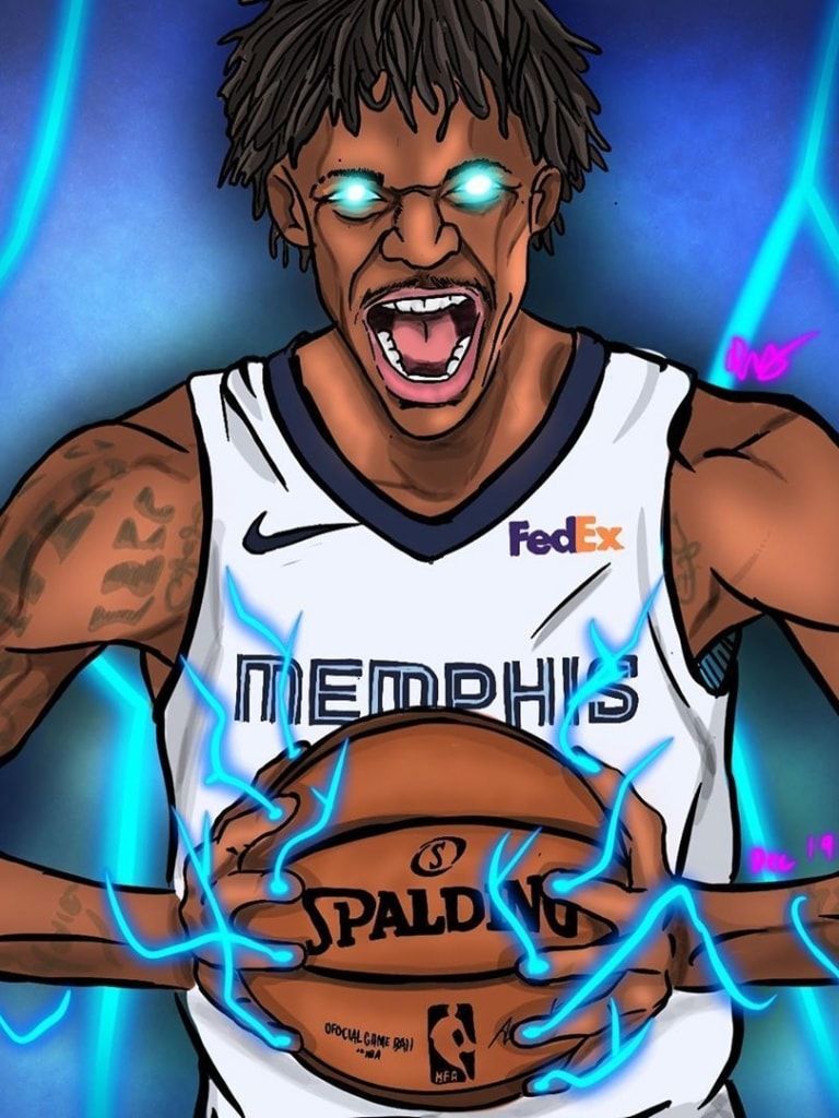 Ja morant wallpaper Nba pictures Basketball art Basketball