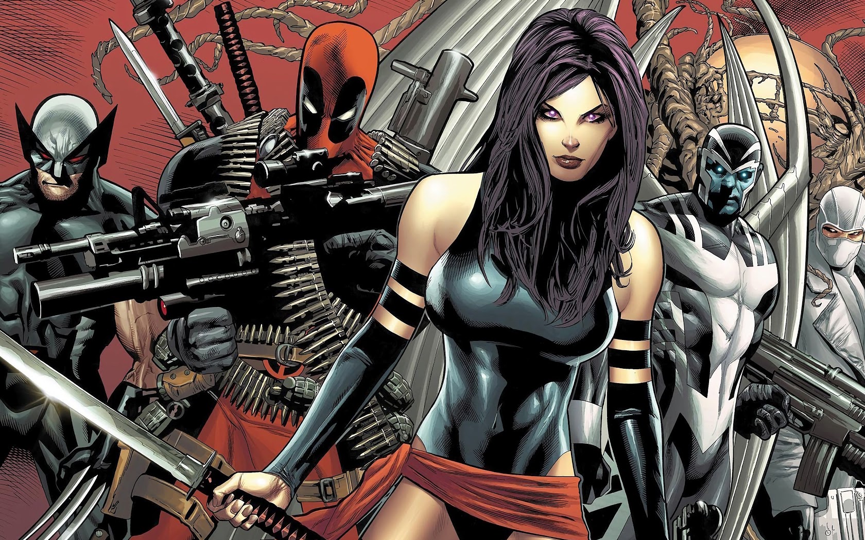 Xforce Psylocke Deadpool Wolverine Archangel Fantomex 4k Wallpaper