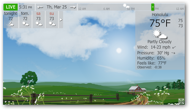 Real Time Weather Screensavers