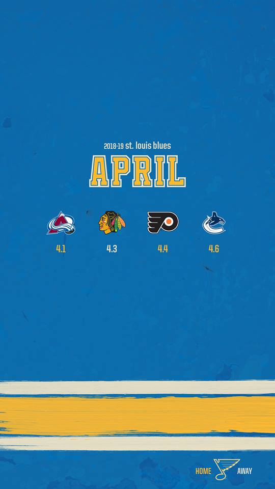 St Louis Blues April Schedule Wallpaper And Playoff