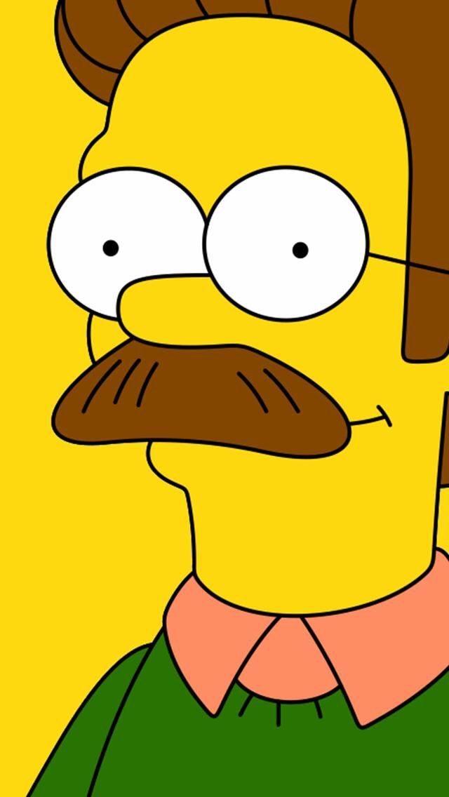Wallpaper Lock Screen Ned Flanders Simpsons