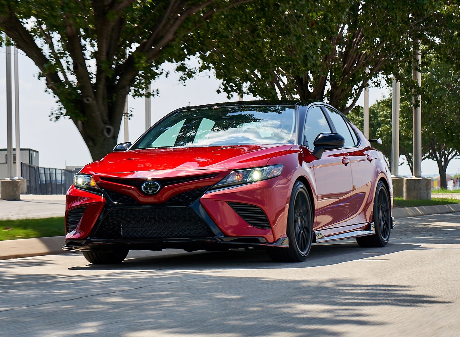 Toyota Camry Red Full HD Wallpaper