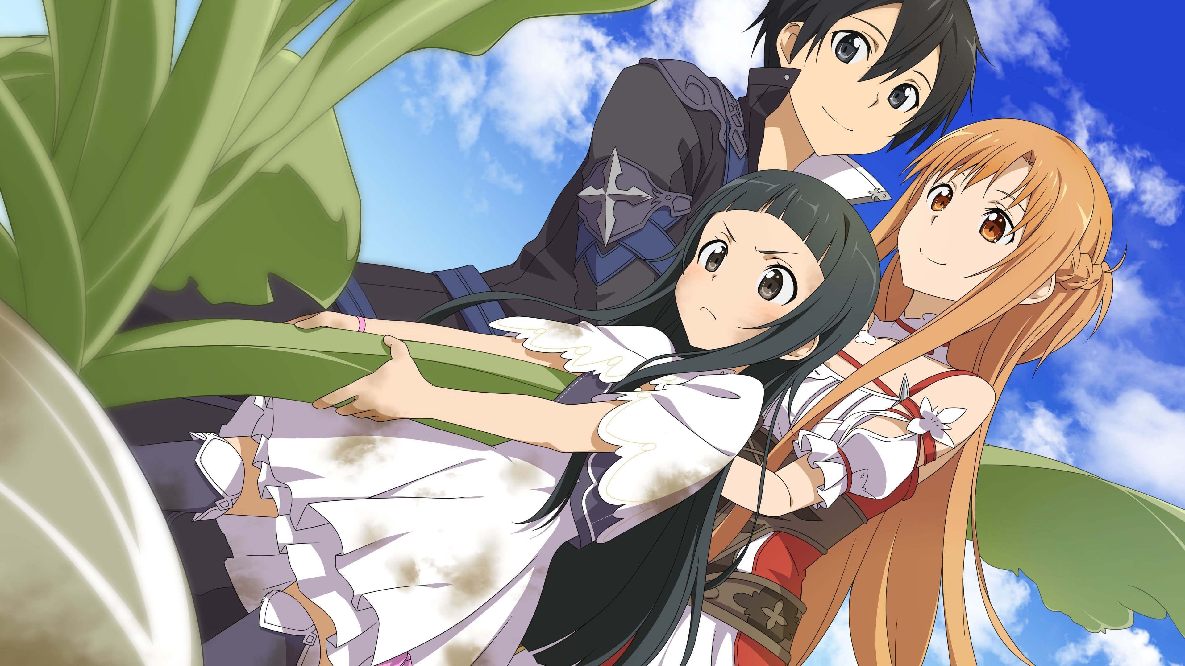 Sword Art Online Hollow Realization Asuna Kirito And Yui UHD 4k