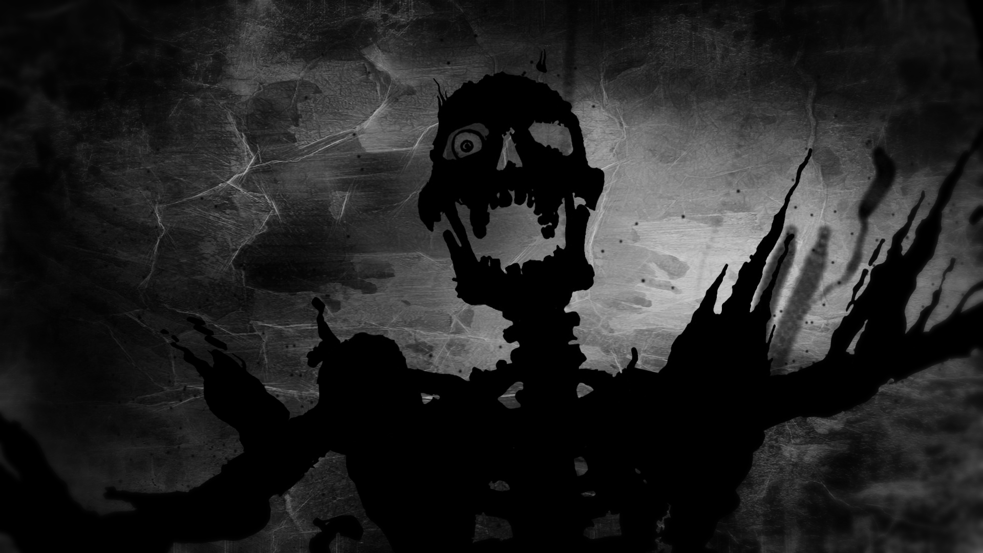 Dark Skulls Skull Evil Halloween Scream Wallpaper