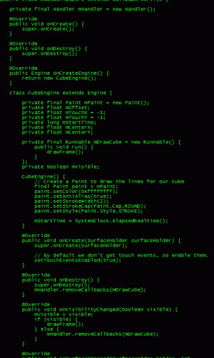 Bigger Scrolling Java Code Wallpaper For Android Screenshot