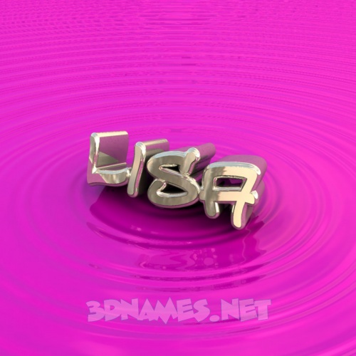 Preview of Pink Graffiti for name Lisa 500x500