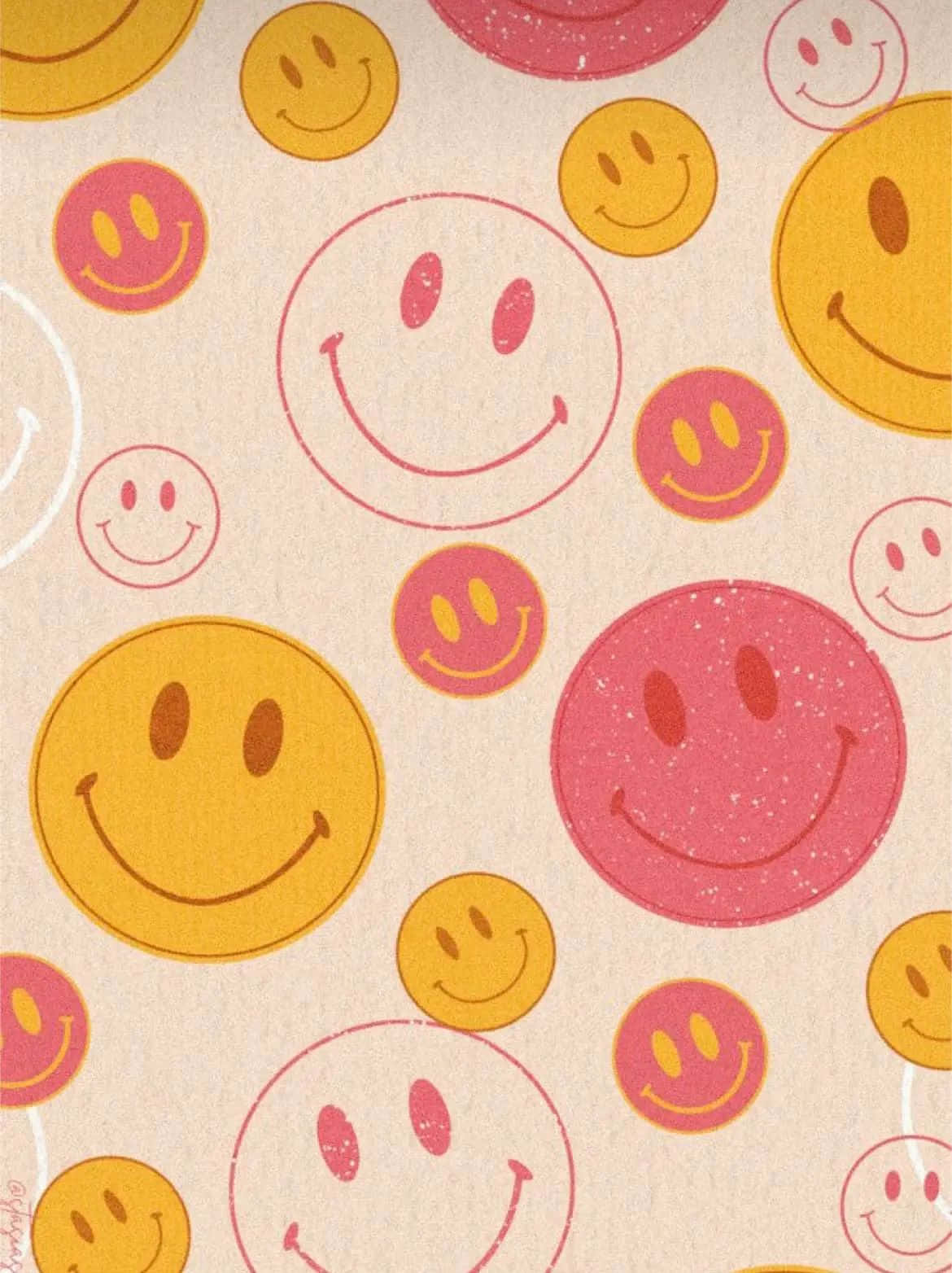 Preppy Smiley Aesthetic Wallpaper