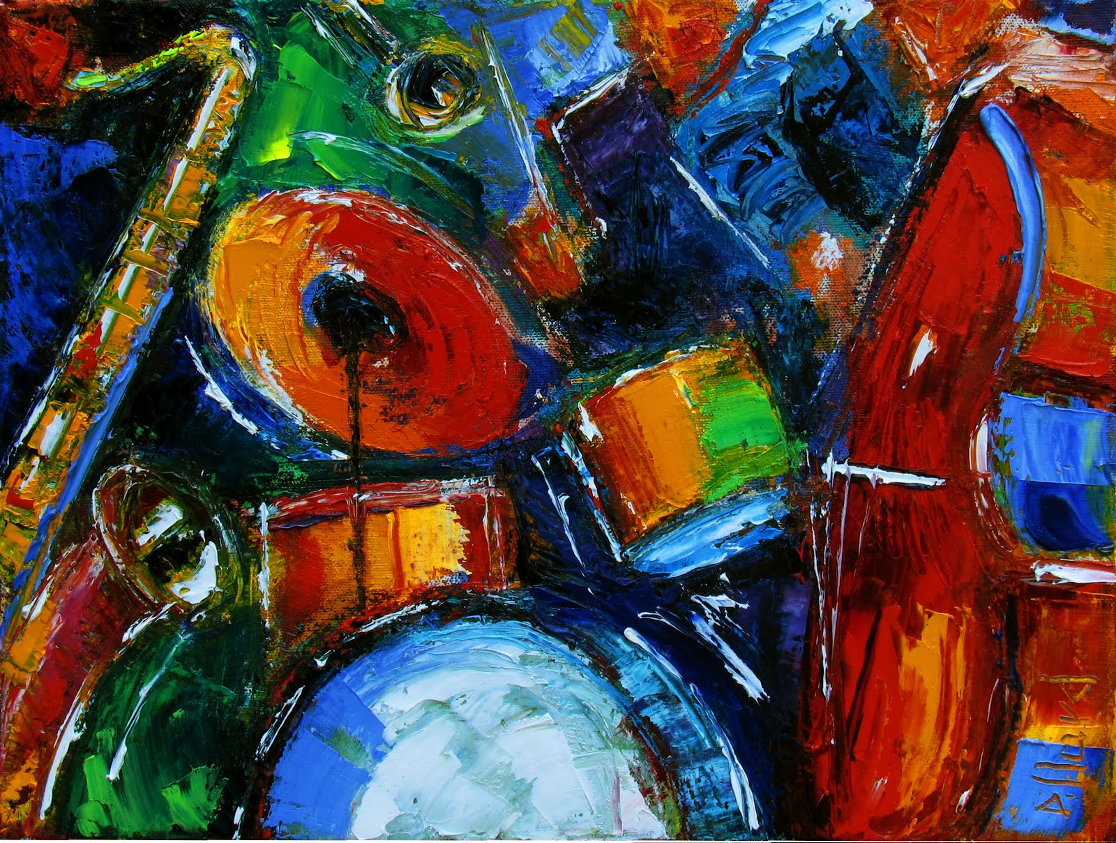 Abstract Jazz Paintings Wallpaper Daily