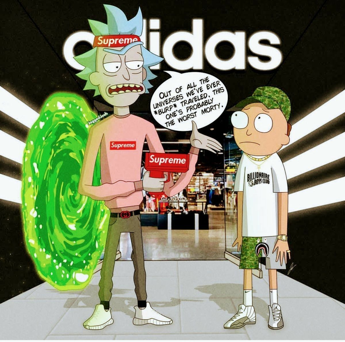 Rick and Morty x Supreme Rick Morty in 2019 Rick morty
