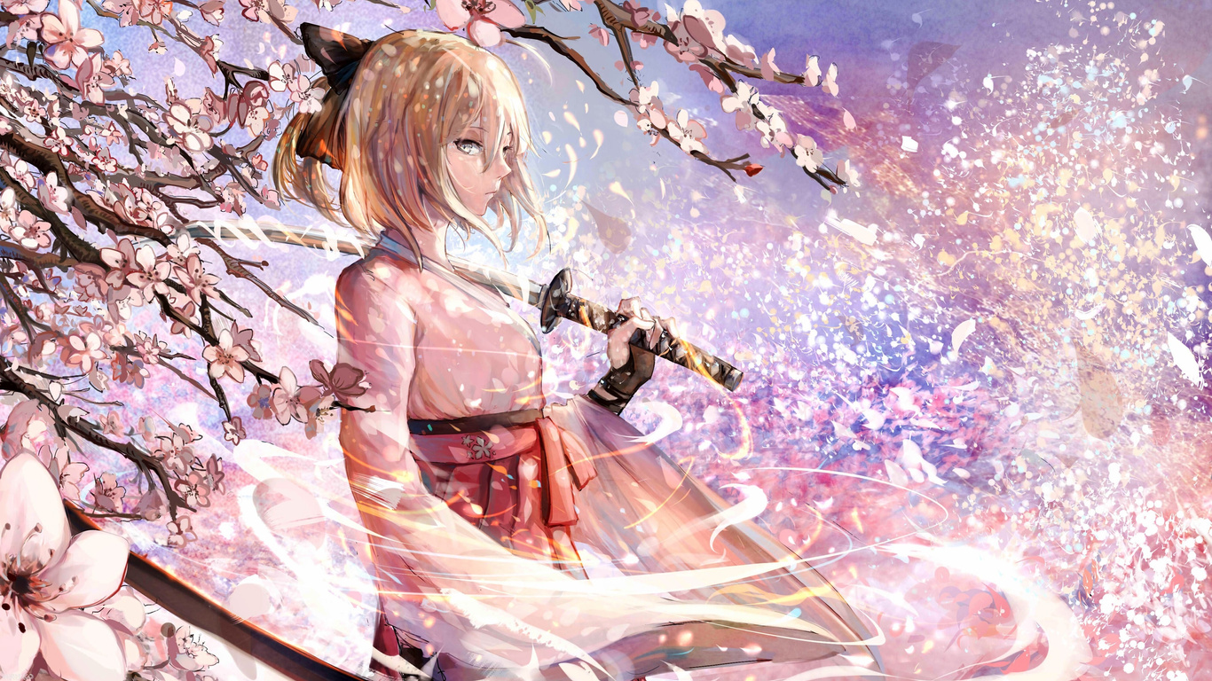 Fate Grand Order Anime Girl With Sword 4k Laptop HD Wallpaper