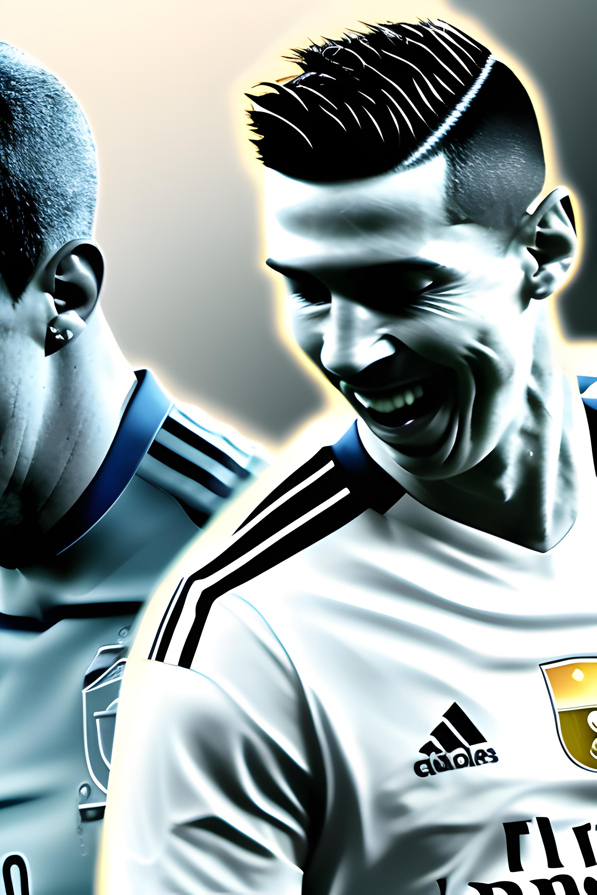 Ronaldo And Messi In The Same Team Wallpaper Ai