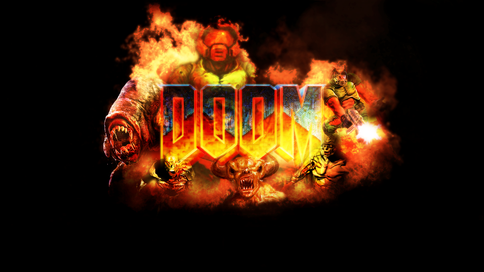 Doom Puter Wallpaper Desktop Background Id